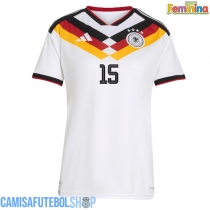 Camisa de time de futebol Alemanha Nico Schlotterbeck #15 Replicas 1º Equipamento Feminina Mundo 2026 Manga Curta